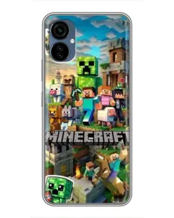 Чохол для TECNO Camon 19 Neo з картинкою «Замок Minecraft»