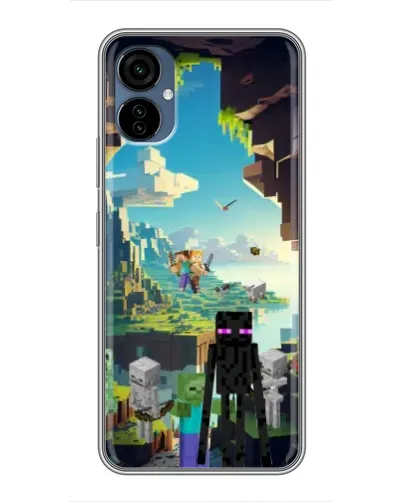 Чохол для TECNO Camon 19 Neo з картинкою «Ендермен у лісі» Чохол для TECNO Camon 19 Neo з картинкою «Ендермен у лісі»
