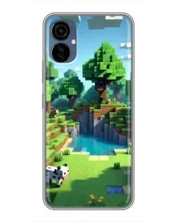Чохол для TECNO Camon 19 Neo з картинкою «Minecraft літній день»