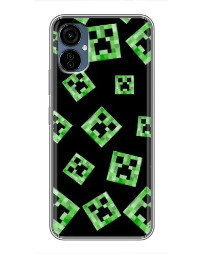 Чохол для TECNO Camon 19 Neo з картинкою «Паттерн з кріперами» Чохол для TECNO Camon 19 Neo з картинкою «Паттерн з кріперами»