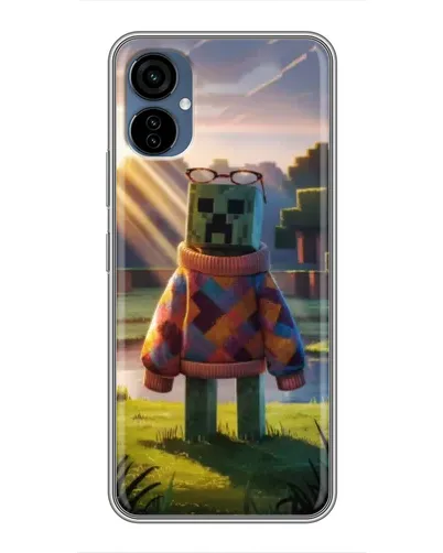 Чохол для TECNO Camon 19 Neo з картинкою «Кріпер у светрі» Чохол для TECNO Camon 19 Neo з картинкою «Кріпер у светрі»