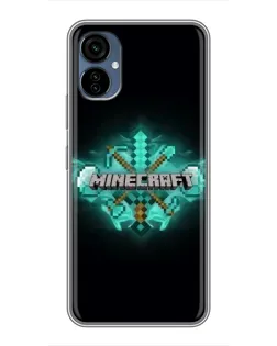 Чохол для TECNO Camon 19 Neo з картинкою «Minecraft Diamond лого»