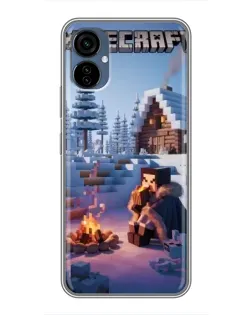 Чохол для TECNO Camon 19 Neo з картинкою «Зимовий Minecraft»