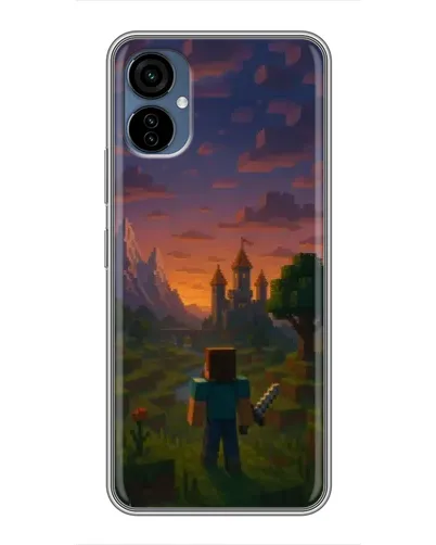 Чохол для TECNO Camon 19 Neo з картинкою «Стів біля вежі» Чохол для TECNO Camon 19 Neo з картинкою «Стів біля вежі»