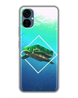 Чохол для TECNO Camon 19 Neo з картинкою «Черепаха Minecraft»