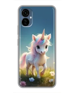 Чехол для TECNO Camon 19 Neo с картинкой «Единорог на поляне» Чехол для TECNO Camon 19 Neo с картинкой «Единорог на поляне»