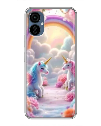 Чехол для TECNO Camon 19 Neo с картинкой «Радуга и единороги» Чехол для TECNO Camon 19 Neo с картинкой «Радуга и единороги»
