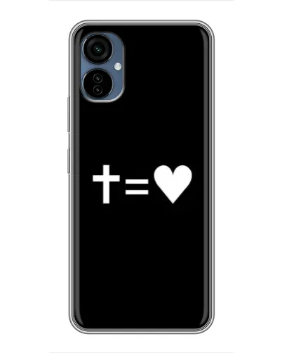 Чехол для TECNO Camon 19 Neo с картинкой «Крест и Сердце»