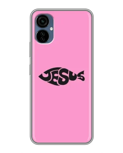 Чехол для TECNO Camon 19 Neo с картинкой «Розовый символ  Jesus»