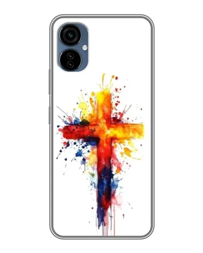 Чехол для TECNO Camon 19 Neo с картинкой «Акварельный крест»