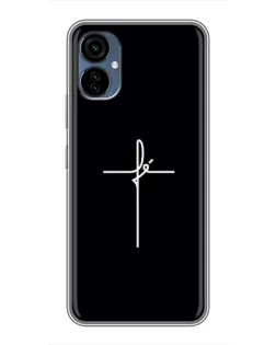 Чехол для TECNO Camon 19 Neo с картинкой «Тонкий крест» Чехол для TECNO Camon 19 Neo с картинкой «Тонкий крест»