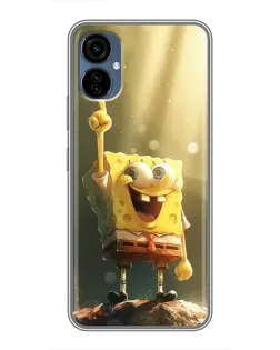 Чехол для TECNO Camon 19 Neo с картинкой «Сияющий Спанч Боб»