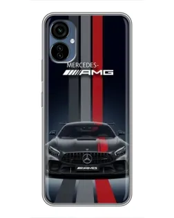 Чохол для TECNO Camon 19 Neo з картинкою «Mercedes — білий карбон»