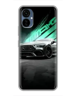 Чохол для TECNO Camon 19 Neo з картинкою «Темний Mercedes AMG»