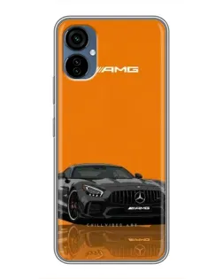 Чохол для TECNO Camon 19 Neo з картинкою «Помаранчевий Mercedes AMG»