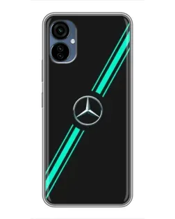 Чехол для TECNO Camon 19 Neo с картинкой «Спортивные линии Mercedes» Чехол для TECNO Camon 19 Neo с картинкой «Спортивные линии Mercedes»