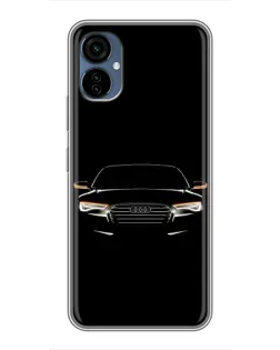 Чехол для TECNO Camon 19 Neo с картинкой «Audi — ночной контур» Чехол для TECNO Camon 19 Neo с картинкой «Audi — ночной контур»
