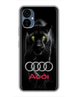 Чехол для TECNO Camon 19 Neo с картинкой «Пантера и Audi» Чехол для TECNO Camon 19 Neo с картинкой «Пантера и Audi»