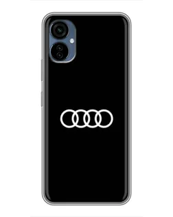Чехол для TECNO Camon 19 Neo с картинкой «Audi White Logo» Чехол для TECNO Camon 19 Neo с картинкой «Audi White Logo»