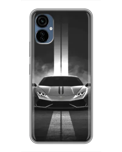Чехол для TECNO Camon 19 Neo с картинкой «Lamborghini симметрия дорог»