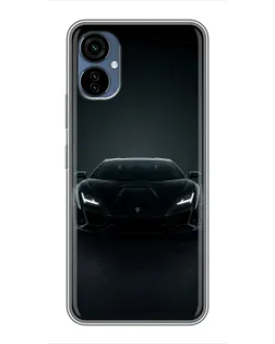 Чохол для TECNO Camon 19 Neo з картинкою «Чорний Lamborghini Aventador» Чохол для TECNO Camon 19 Neo з картинкою «Чорний Lamborghini Aventador»