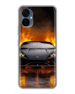 Чохол для TECNO Camon 19 Neo з картинкою «Lamborghini у вогні» Чохол для TECNO Camon 19 Neo з картинкою «Lamborghini у вогні»