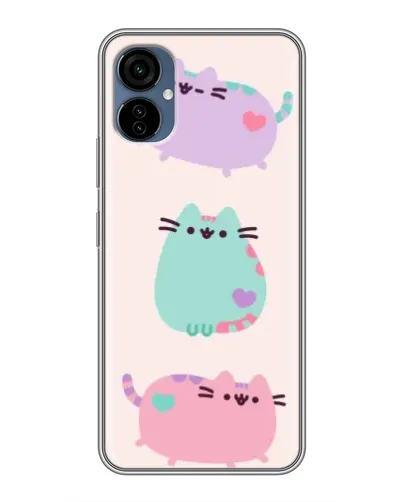 Чехол для TECNO Camon 19 Neo с картинкой «Pusheen трио» Чехол для TECNO Camon 19 Neo с картинкой «Pusheen трио»