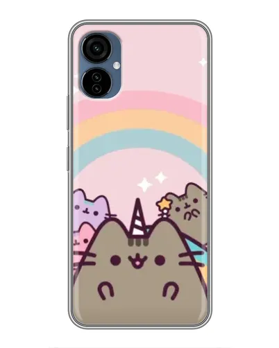 Чехол для TECNO Camon 19 Neo с картинкой «Единорог Pusheen» Чехол для TECNO Camon 19 Neo с картинкой «Единорог Pusheen»