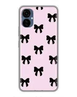 Чохол для TECNO Camon 19 Neo з картинкою «Чорні банти Coquette» Чохол для TECNO Camon 19 Neo з картинкою «Чорні банти Coquette»