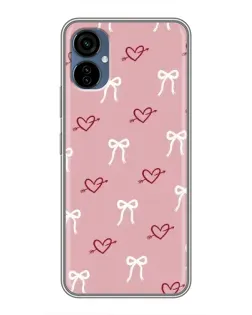 Чохол для TECNO Camon 19 Neo з картинкою «Серця та банти» Чохол для TECNO Camon 19 Neo з картинкою «Серця та банти»