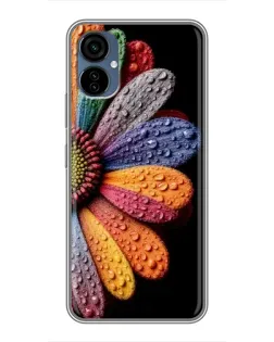Чехол для TECNO Camon 19 Neo с картинкой «Радужный цветок» Чехол для TECNO Camon 19 Neo с картинкой «Радужный цветок»