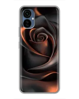 Чехол для TECNO Camon 19 Neo с картинкой «Шелковая черная роза» Чехол для TECNO Camon 19 Neo с картинкой «Шелковая черная роза»