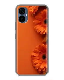 Чехол для TECNO Camon 19 Neo с картинкой «Оранжевые герберы» Чехол для TECNO Camon 19 Neo с картинкой «Оранжевые герберы»