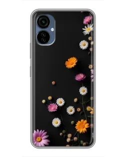 Чехол для TECNO Camon 19 Neo с картинкой «Цветочная композиция» Чехол для TECNO Camon 19 Neo с картинкой «Цветочная композиция»