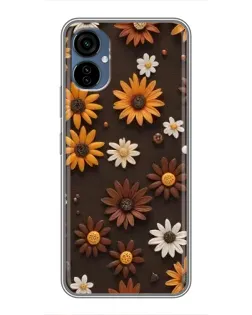 Чехол для TECNO Camon 19 Neo с картинкой «Узор из маленьких подсолнухов» Чехол для TECNO Camon 19 Neo с картинкой «Узор из маленьких подсолнухов»