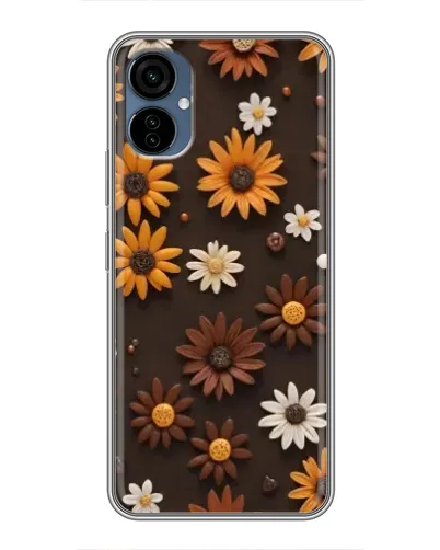 Чехол для TECNO Camon 19 Neo с картинкой «Узор из маленьких подсолнухов» Чехол для TECNO Camon 19 Neo с картинкой «Узор из маленьких подсолнухов»