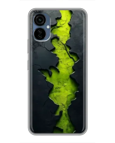 Чехол для TECNO Camon 19 Neo с картинкой «Салатовый разлом скалы»
