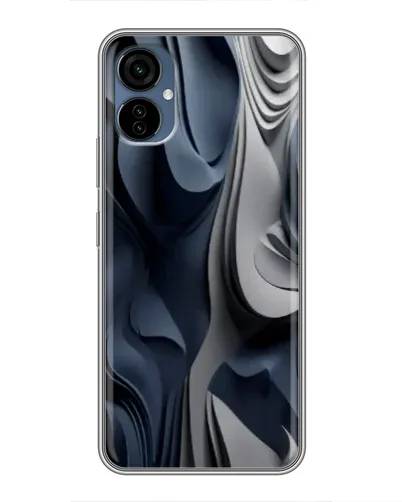 Чехол для TECNO Camon 19 Neo с картинкой «Объемные синие складки»