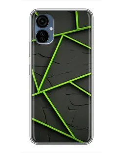 Чехол для TECNO Camon 19 Neo с картинкой «Зеленые геометрические линии» Чехол для TECNO Camon 19 Neo с картинкой «Зеленые геометрические линии»