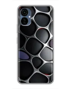 Чехол для TECNO Camon 19 Neo с картинкой «Объемная темная решетка» Чехол для TECNO Camon 19 Neo с картинкой «Объемная темная решетка»