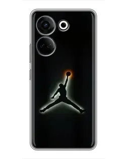 Чехол для TECNO Camon 20 Pro с картинкой «Jordan Gradient Logo» Чехол для TECNO Camon 20 Pro с картинкой «Jordan Gradient Logo»