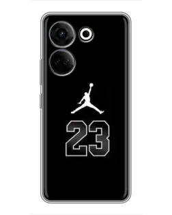 Чехол для TECNO Camon 20 Pro с картинкой «Jordan Flight 23» Чехол для TECNO Camon 20 Pro с картинкой «Jordan Flight 23»
