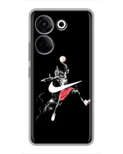 Чехол для TECNO Camon 20 Pro с картинкой «Jordan Jumpman» Чехол для TECNO Camon 20 Pro с картинкой «Jordan Jumpman»
