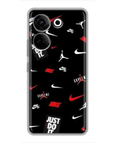 Чехол для TECNO Camon 20 Pro с картинкой «Nike Mix Pattern»