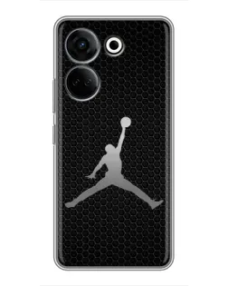 Чехол для TECNO Camon 20 Pro с картинкой «Jordan Dark Carbon» Чехол для TECNO Camon 20 Pro с картинкой «Jordan Dark Carbon»