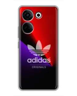 Чехол для TECNO Camon 20 Pro с картинкой «Adidas Red Neon»