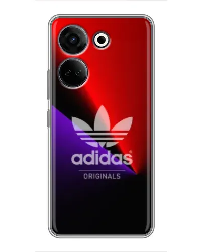 Чехол для TECNO Camon 20 Pro с картинкой «Adidas Red Neon»