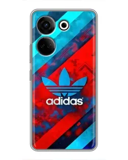 Чехол для TECNO Camon 20 Pro с картинкой «Абстракция Adidas»
