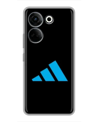 Чехол для TECNO Camon 20 Pro с картинкой «Adidas Cyan Logo»