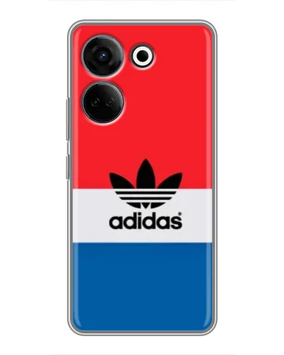Чехол для TECNO Camon 20 Pro с картинкой «Ретро блоки Adidas»